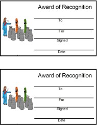 Jesus Turns Water Into Wine Award Certificate